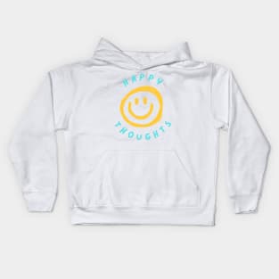 Happy Thoughts Peace Mental Health Design T-Shirt Kids Hoodie